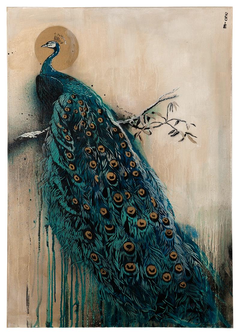 M-One Animal Painting - Peacock