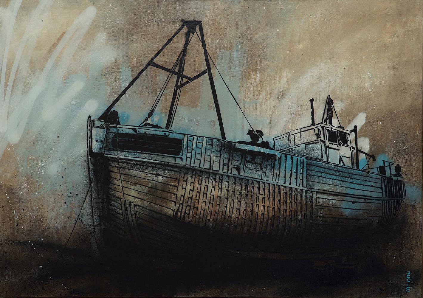 M-One Figurative Painting - Trawler