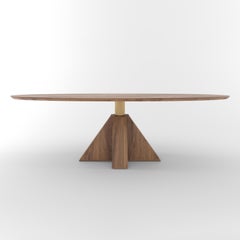 M-Oval Table by Daniel Boddam, 70" x 41", Walnut