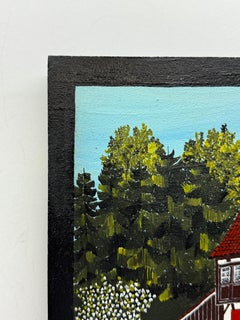 M. Palatini Folk Art Painting 1977