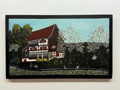 M. Palatini Folk Art Painting 1977