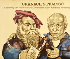 Original Vintage Poster Cranach & Picasso Art Exhibition Albrecht Durer Society