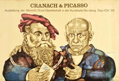 Original Vintage Poster Cranach & Picasso Art Exhibition Albrecht Durer Society 