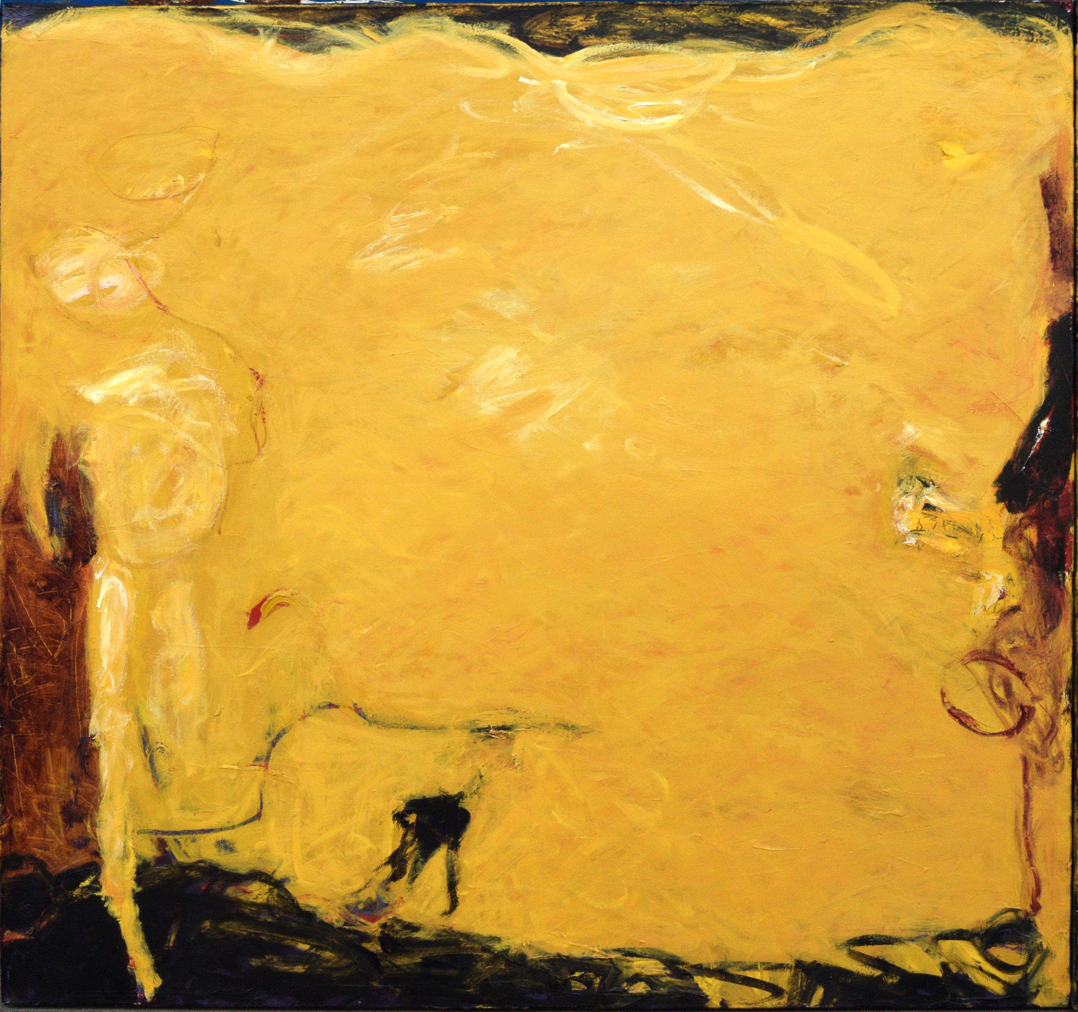 Dittico astratto sulla spiaggia  in Olio su tela - Painting Postimpressionismo di M. Prince