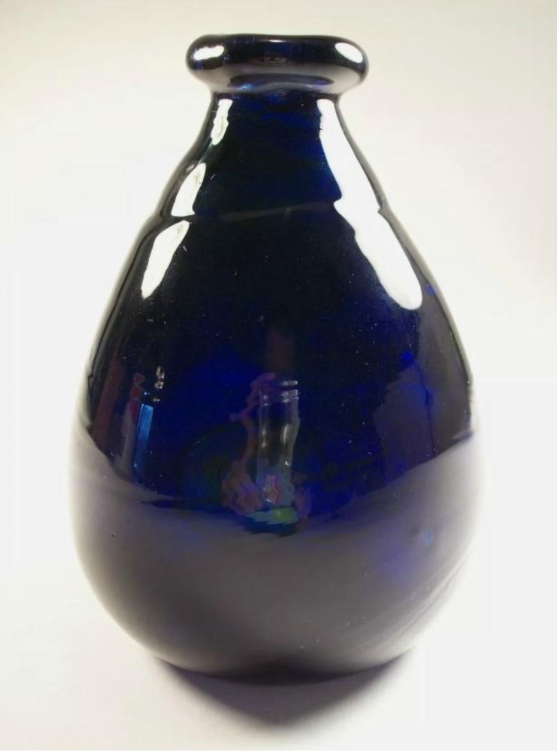 Fatto a mano M. ROBB - Vaso a bocciolo in vetro Studio A - Firmato - Canada - Circa 1973 in vendita