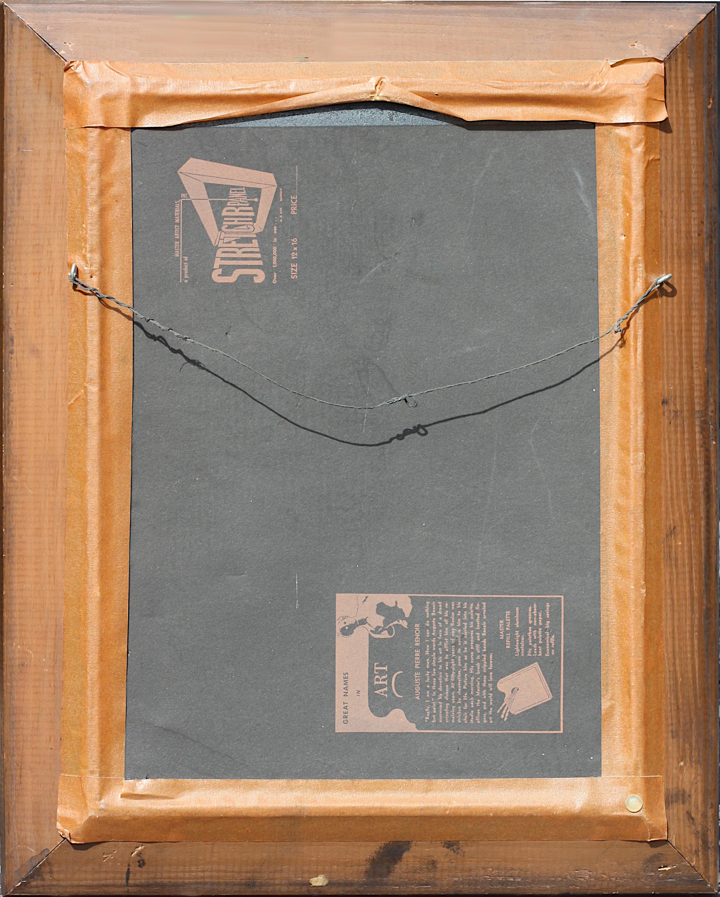 M. Rule, (20. Jahrhundert), Daiseys in einer Vase, 1951, Öl auf Leinwand im Angebot 2
