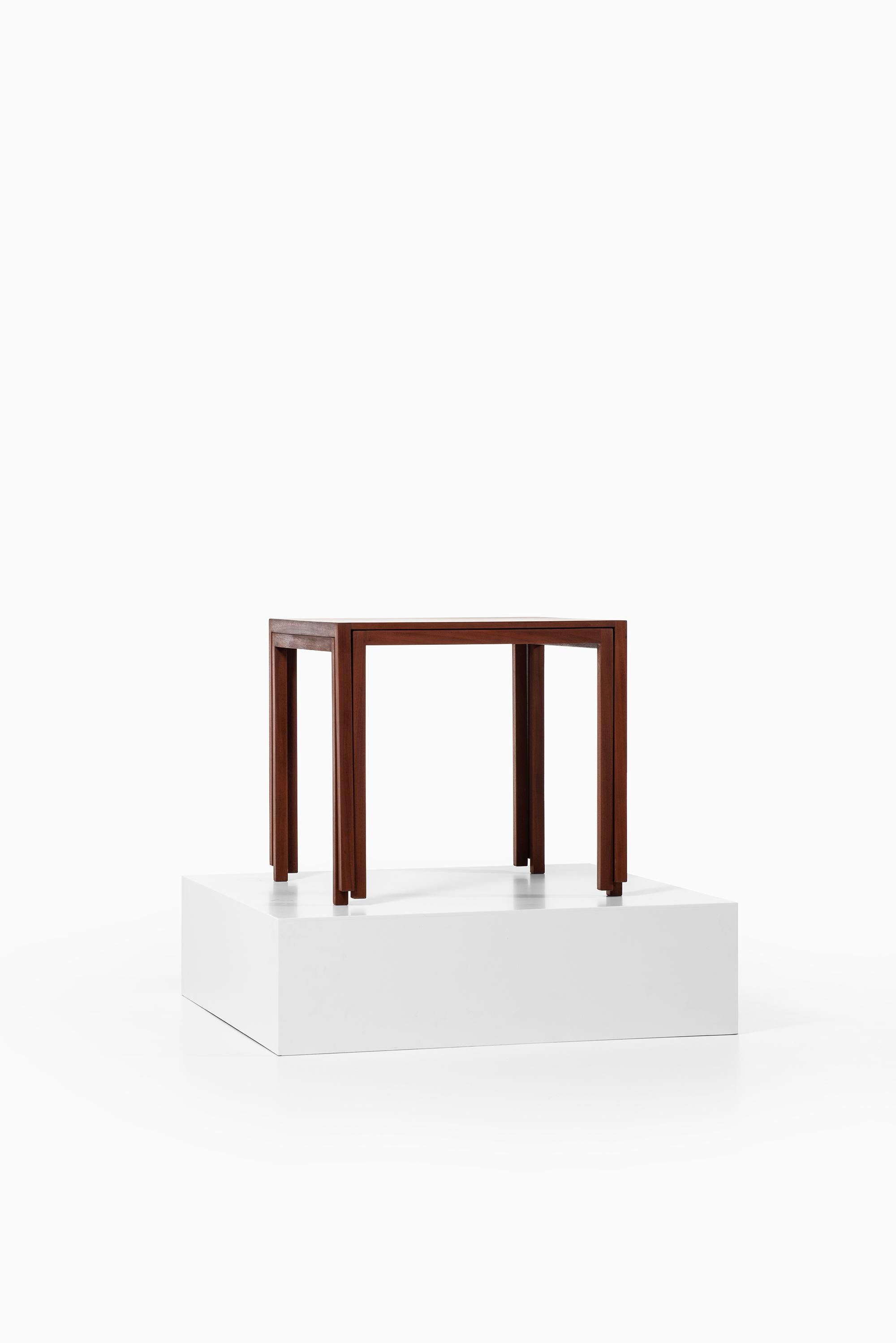 M. Ryder & Eskild Pontoppidan Nesting Tables by Ludvig Pontoppidan in Denmark For Sale 2