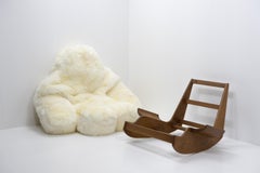 M Scheichenbauer, Rocking Yeti in N. Zealand Sheepskin wool, Elam Italy, 1960s