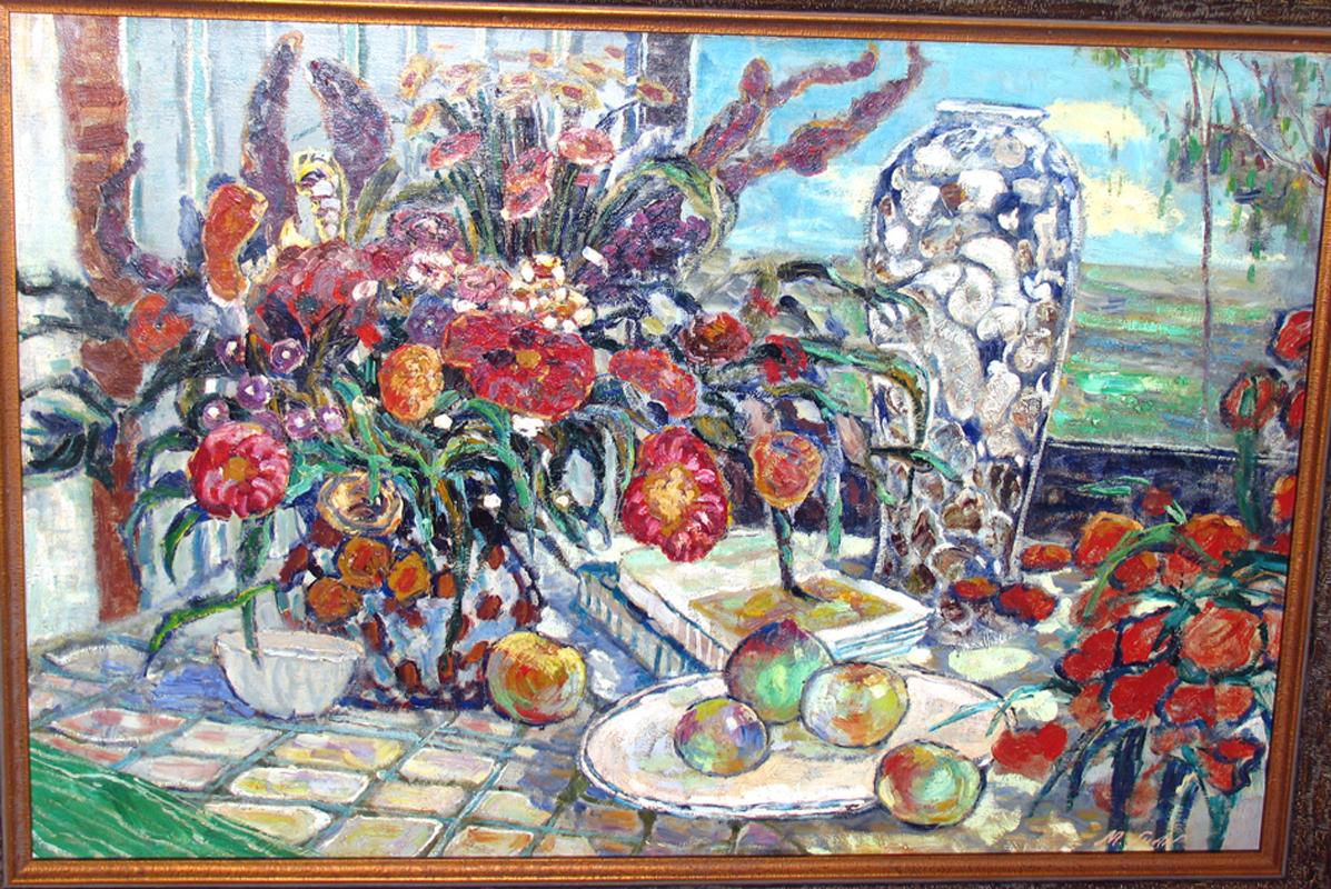 None - Gray Still-Life Painting by M. Shaw