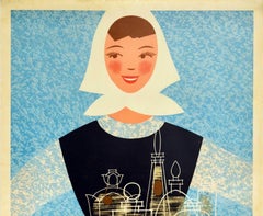 Original Vintage Poster Soviet Perfume MidCentury Design Soyuzkhimexport Moscow