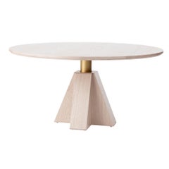 M-Table by Daniel Boddam, 47.5" D, Smoked/Stained Oak