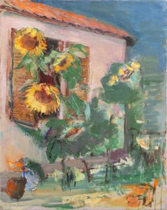 'Sunflowers in the Garden', Tuscan Villa, Tuscany
