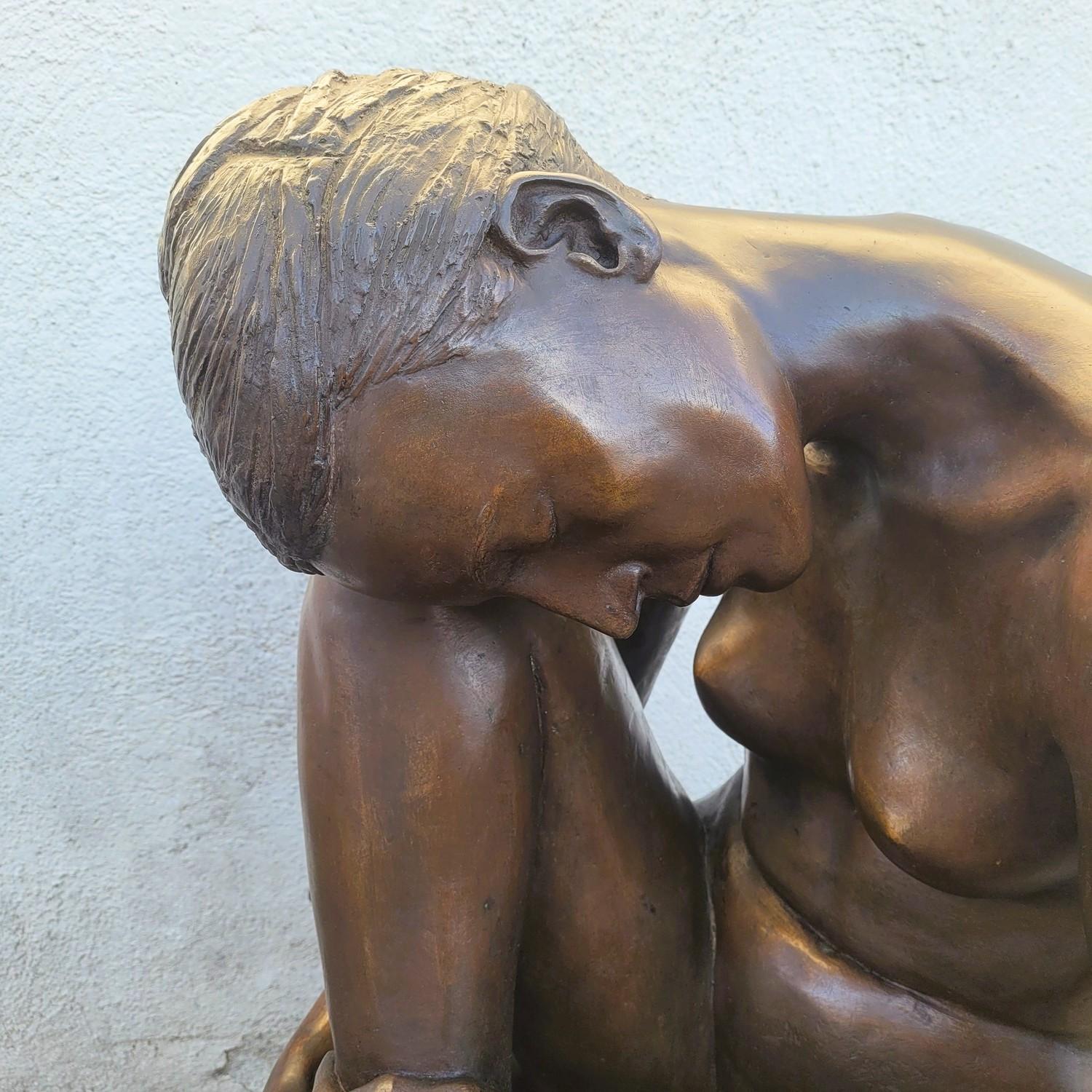 M Ventura, Desnudo de mujer, Bronce firmado, Finales del siglo XX en venta 5