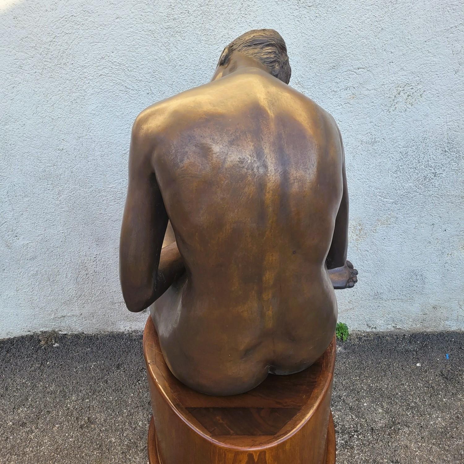 M Ventura, Desnudo de mujer, Bronce firmado, Finales del siglo XX en venta 6