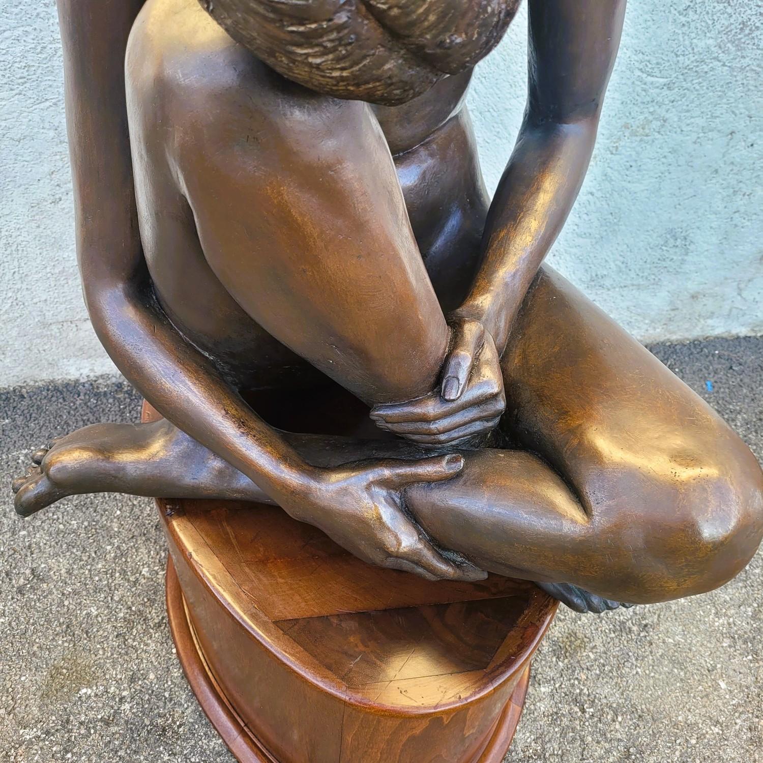 M Ventura, Desnudo de mujer, Bronce firmado, Finales del siglo XX Italiano en venta