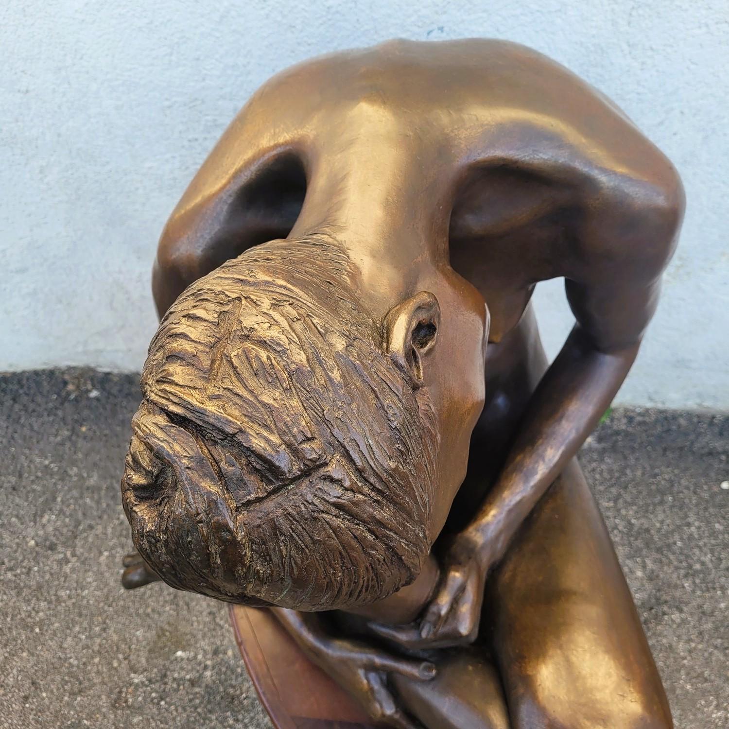 M Ventura, Desnudo de mujer, Bronce firmado, Finales del siglo XX en Bueno estado para la venta en MARSEILLE, FR