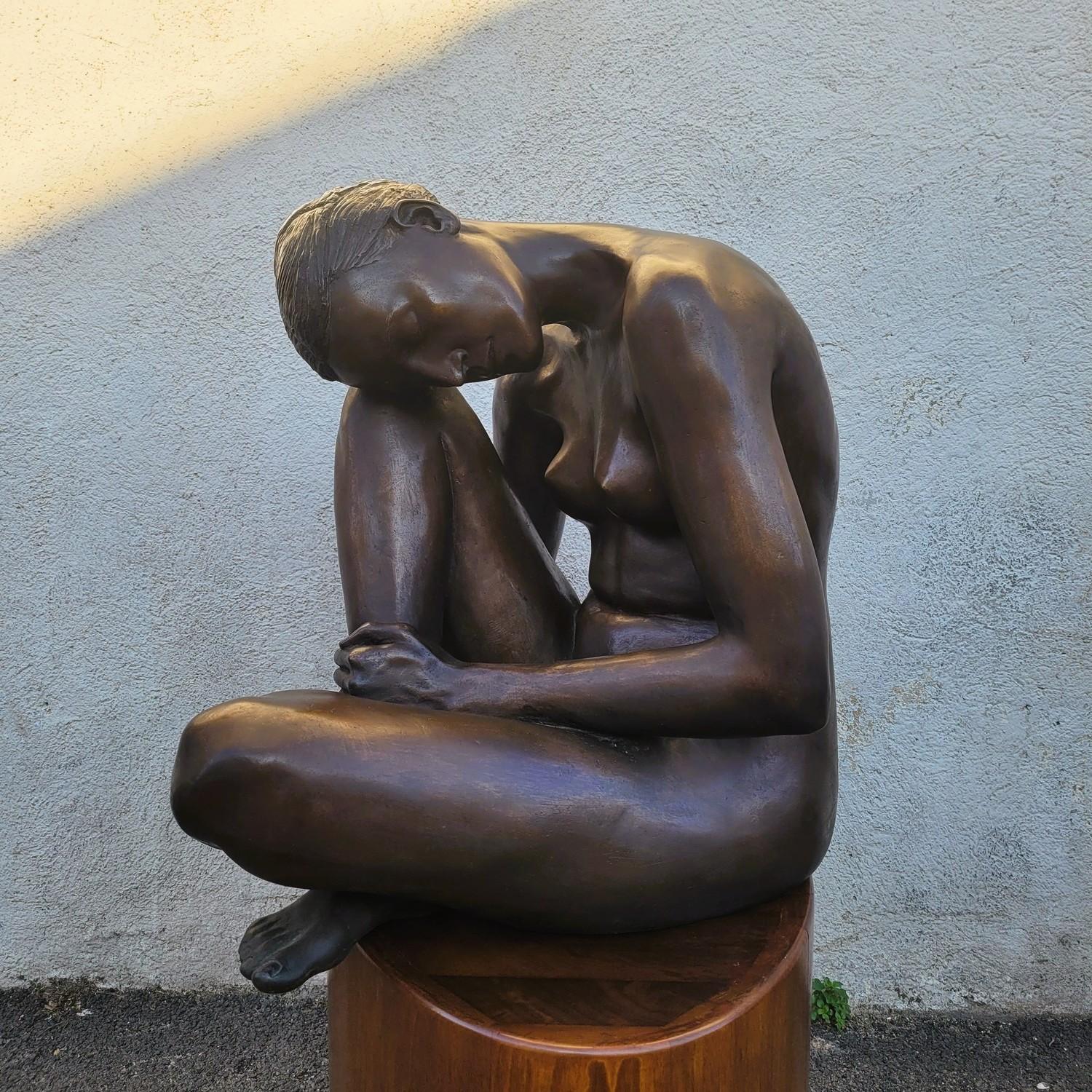 M Ventura, Desnudo de mujer, Bronce firmado, Finales del siglo XX en venta 4
