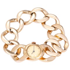 M & W Ullmann & Company Gold Chain Link Watch