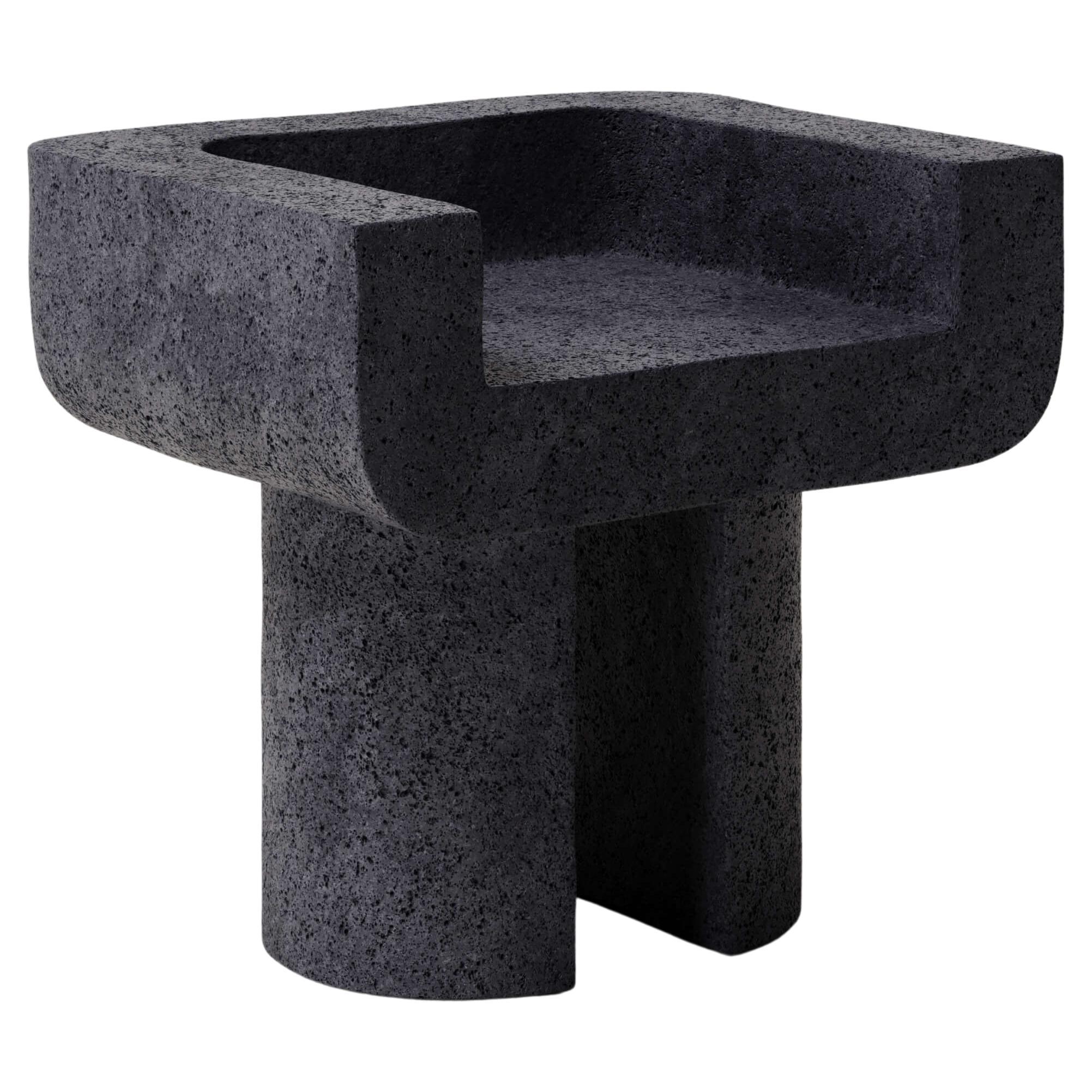 M_001 Chair by Monolith Studio, Lava Rock For Sale