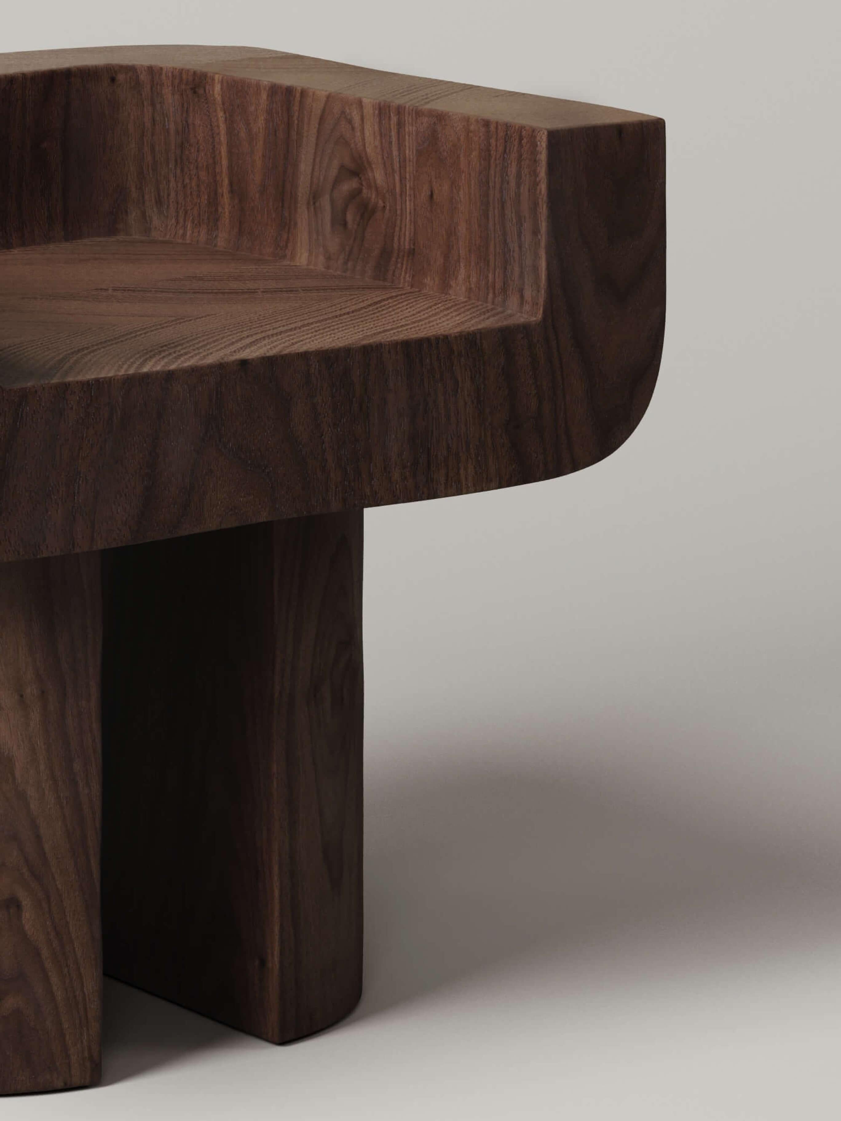 M_001 Chair by Monolith Studio, Walnut In New Condition For Sale In Brooklyn, NY