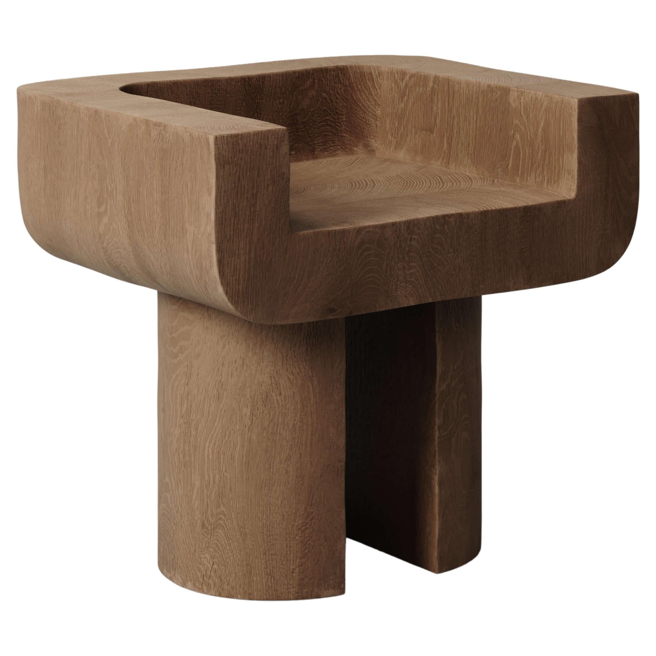 M_001 Chair by Monolith Studio, Oak For Sale