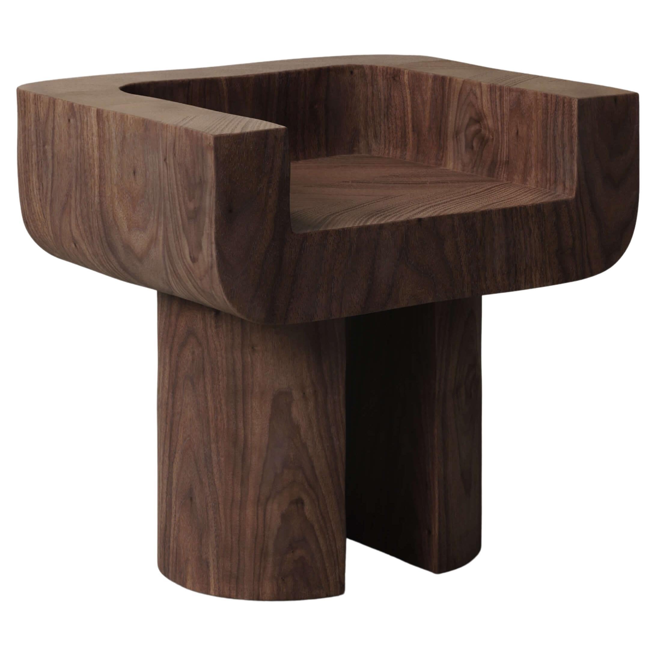 M_001 Chair by Monolith Studio, Walnut For Sale