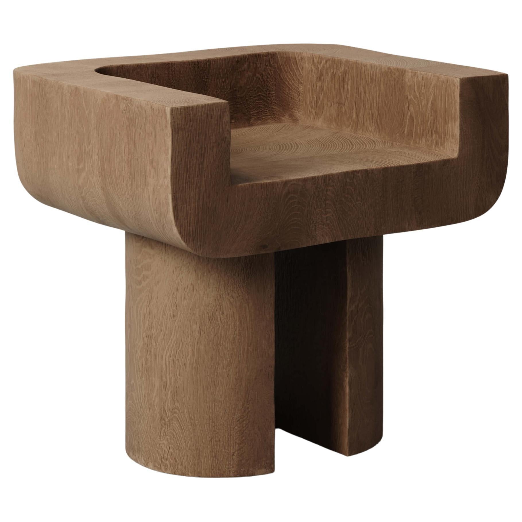 M_001 Oak Chair by Monolith Studio For Sale