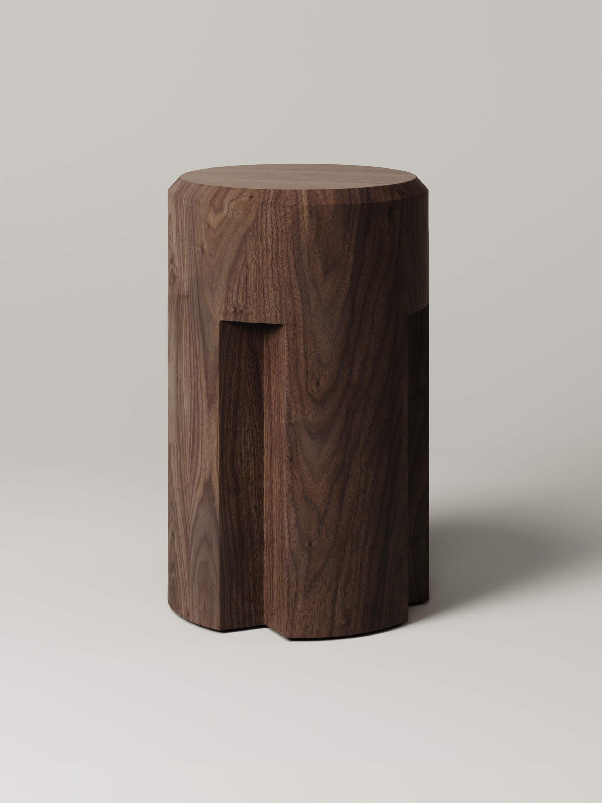M_003 Counter Stool designed by Studio Le Cann for Monolith Studio, Travertine For Sale 1