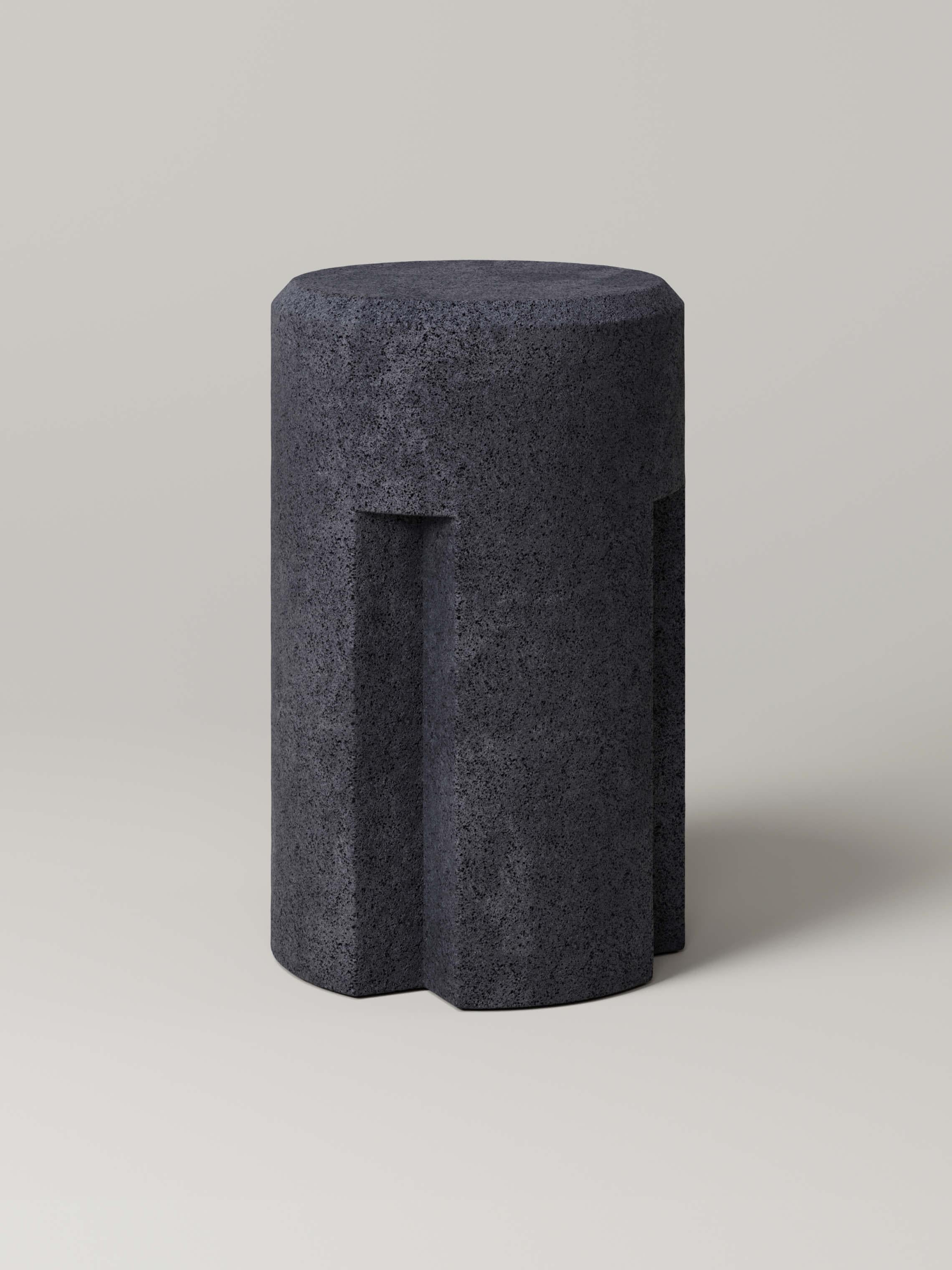 M_003 Counter Stool designed by Studio Le Cann for Monolith Studio, Travertine For Sale 2