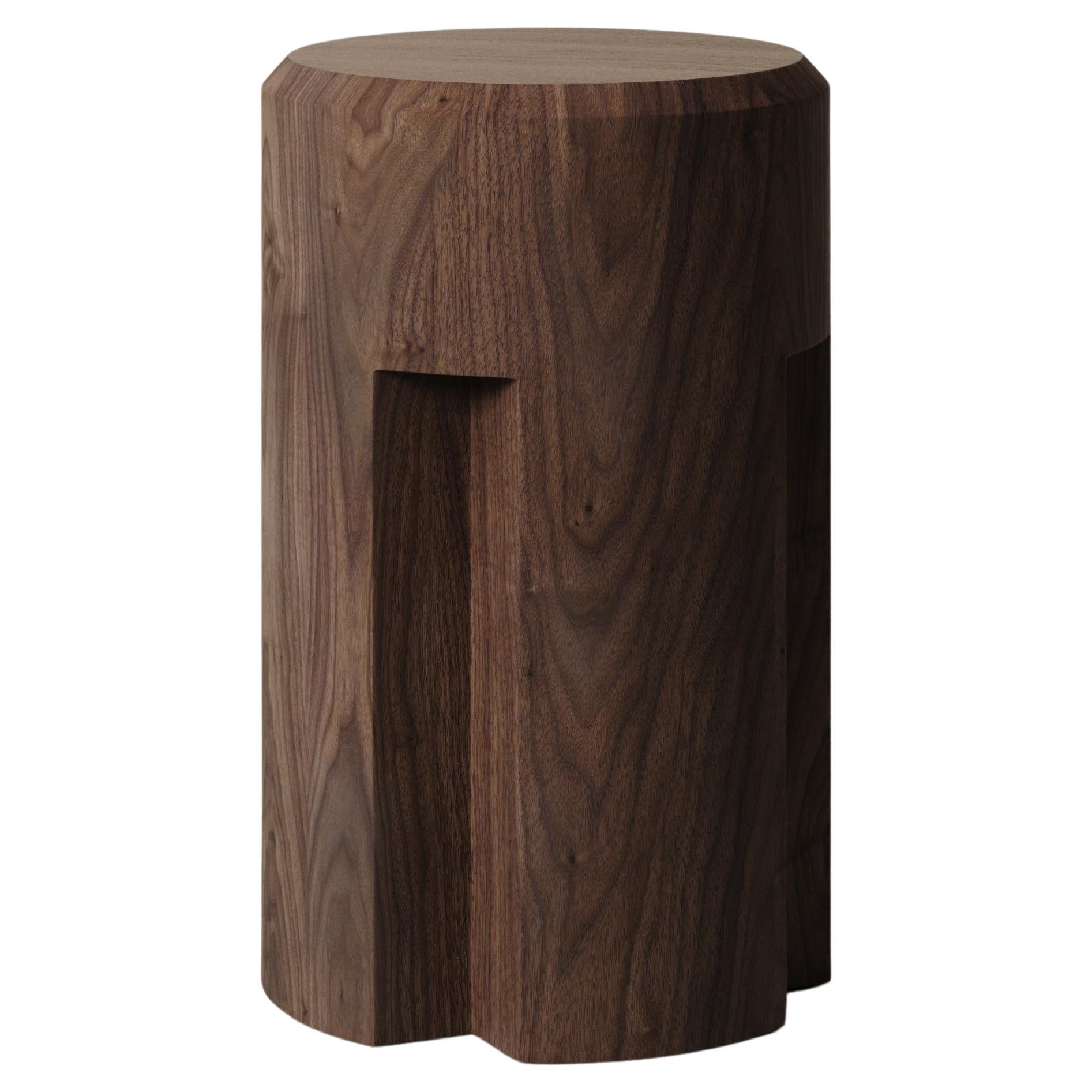 M_002 Counter Stool designed by Studio Le Cann for Monolith Studio, Walnut