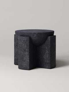 M_002 Side Table designed by Studio Le Cann for Monolith Studio, Lava Rock