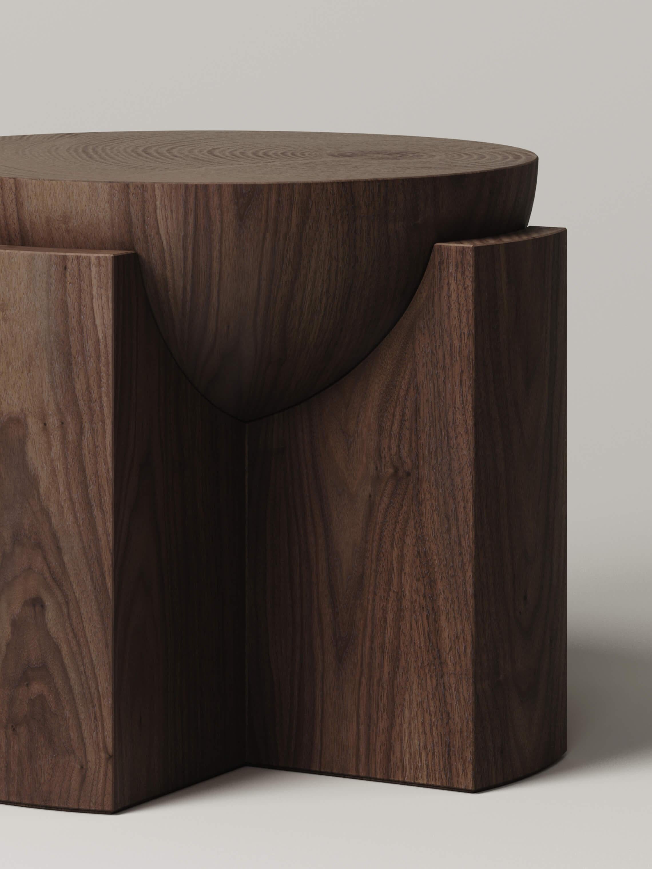 American M_003 Side Table by Monolith + Studio Le Cann, Walnut For Sale