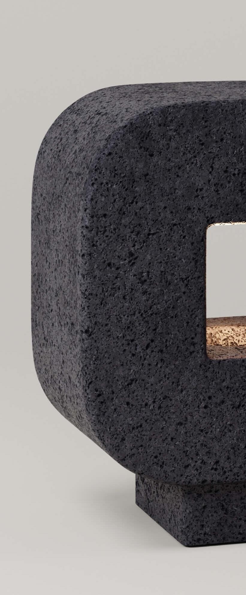 Other M_004 Lava Rock Table Lamp by Monolith Studio For Sale
