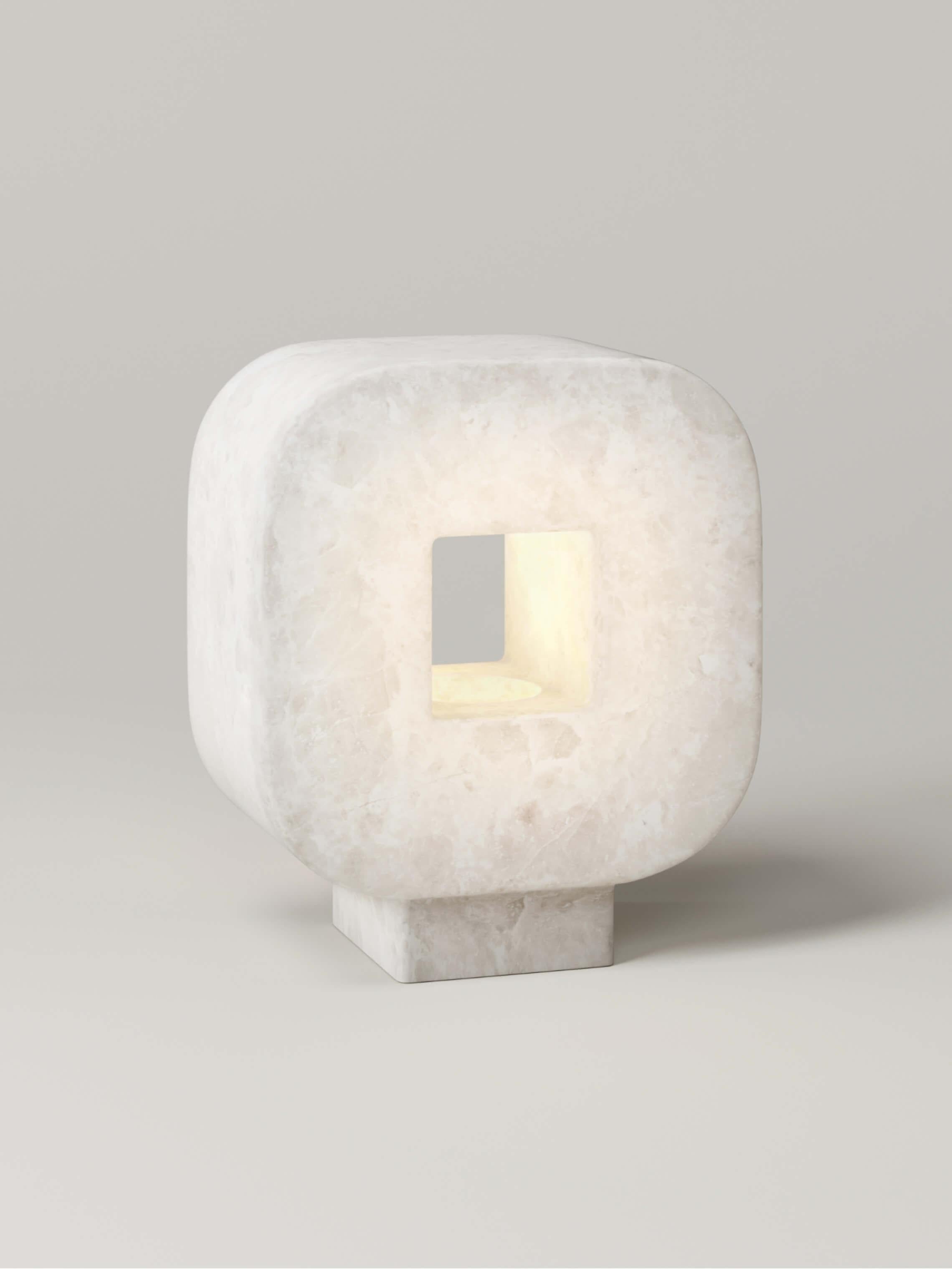 M_004 Floor Lamp by Monolith Studio, Lava Rock For Sale 1