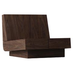 M_007 Loungesessel aus Nussbaumholz von Monolith Studio