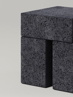 M_009 Side Table / Lava Stone by Monolith