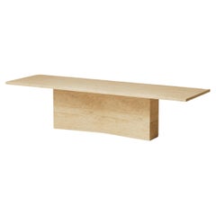 M.01 Mesa de comedor de piedra / Piedra Travertino Classico de Lusano