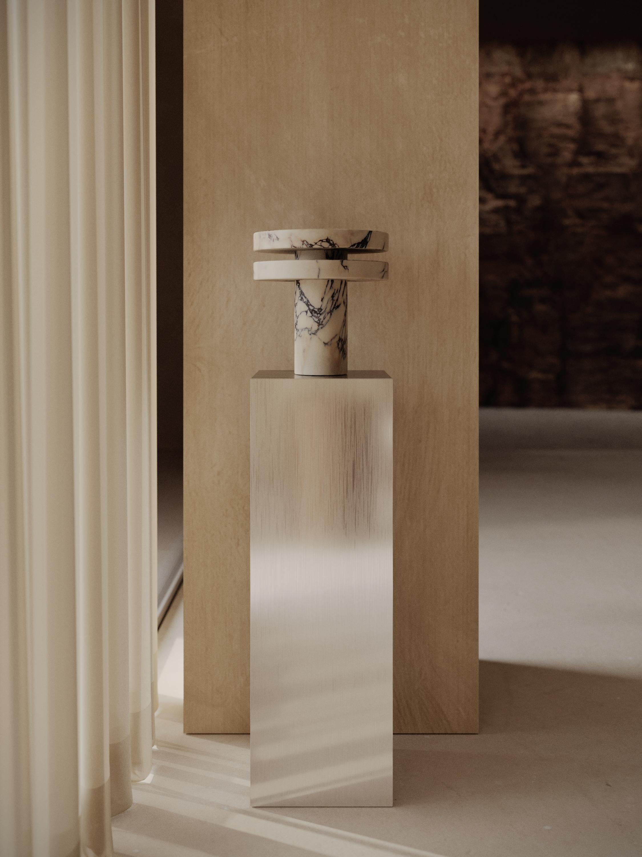 M_014 Lampe / Calacatta Viola von Monolith (Marmor) im Angebot