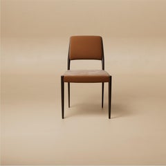 M.03 Carved Dining Side Chair / Ebonized Walnut by Lusano