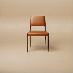 M.03 Carved Dining Side Chair / Natural Walnut by Lusano