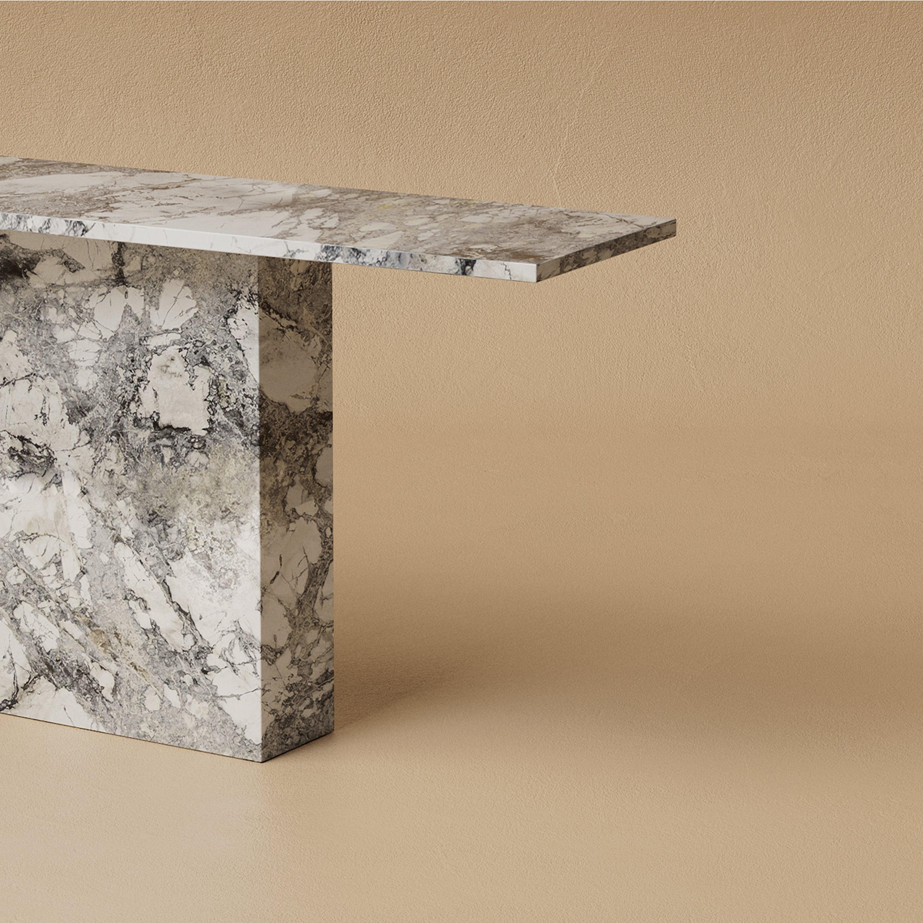 Mesa consola M.04 Stone / Gris invisible by Lusano Moderno en venta