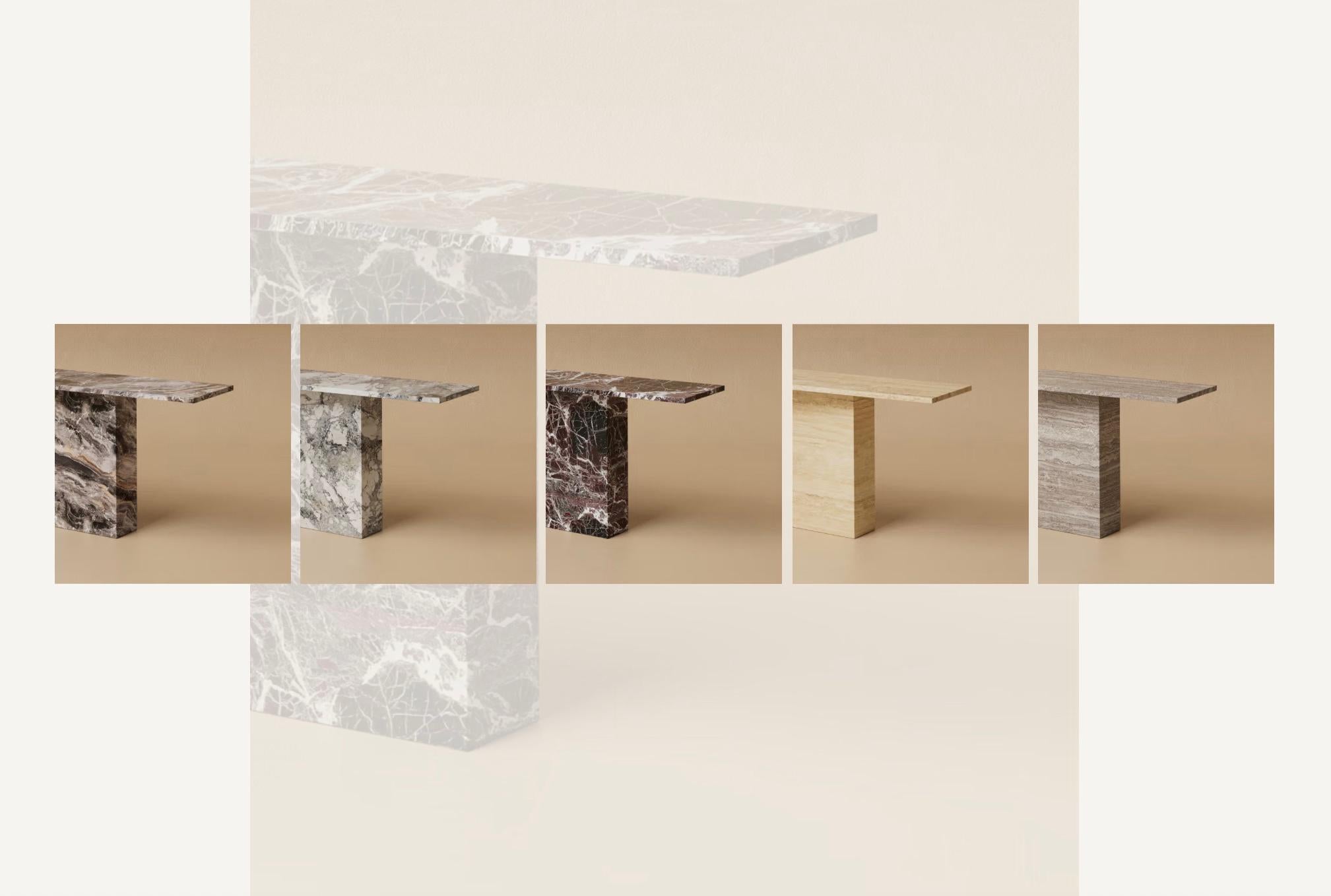 Mesa consola M.04 Stone / Gris invisible by Lusano Hecho a mano en venta