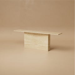 M.04 Stone Console Table / Travertino Classico by Lusano