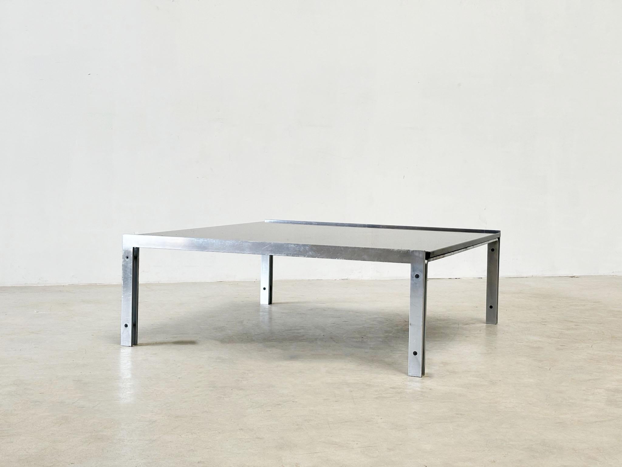 M1 granite and steel coffee table by Hank Kwint for Metaform For Sale 2
