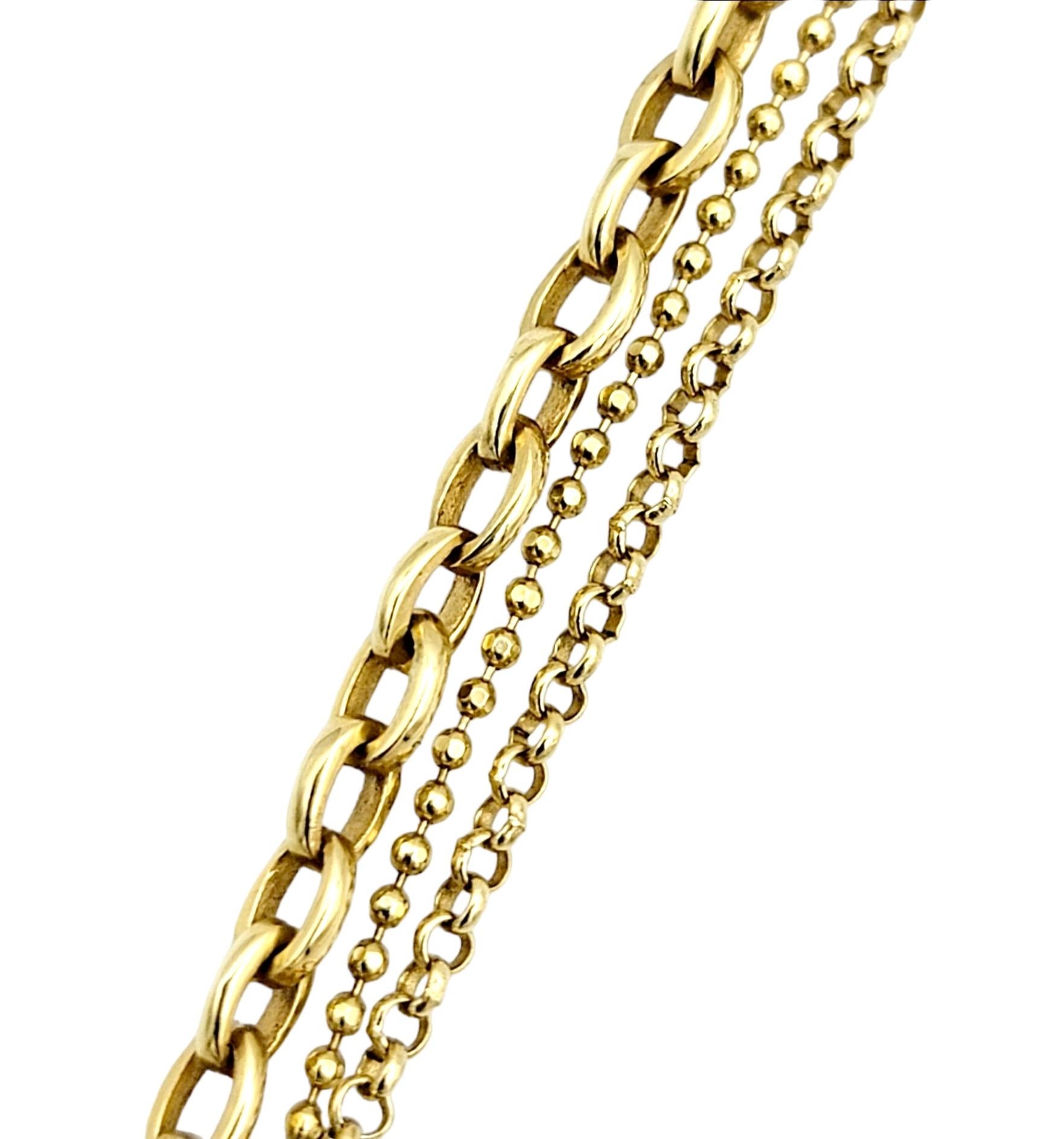 M2 von Mary Margrill Halskette aus Perlmutt mit mehrreihigen Saphiren, Diamanten und Perlmutt  im Zustand „Gut“ im Angebot in Scottsdale, AZ