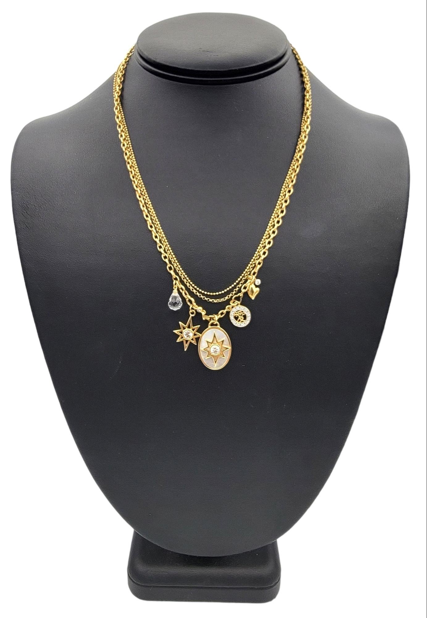 M2 von Mary Margrill Halskette aus Perlmutt mit mehrreihigen Saphiren, Diamanten und Perlmutt  im Angebot 2