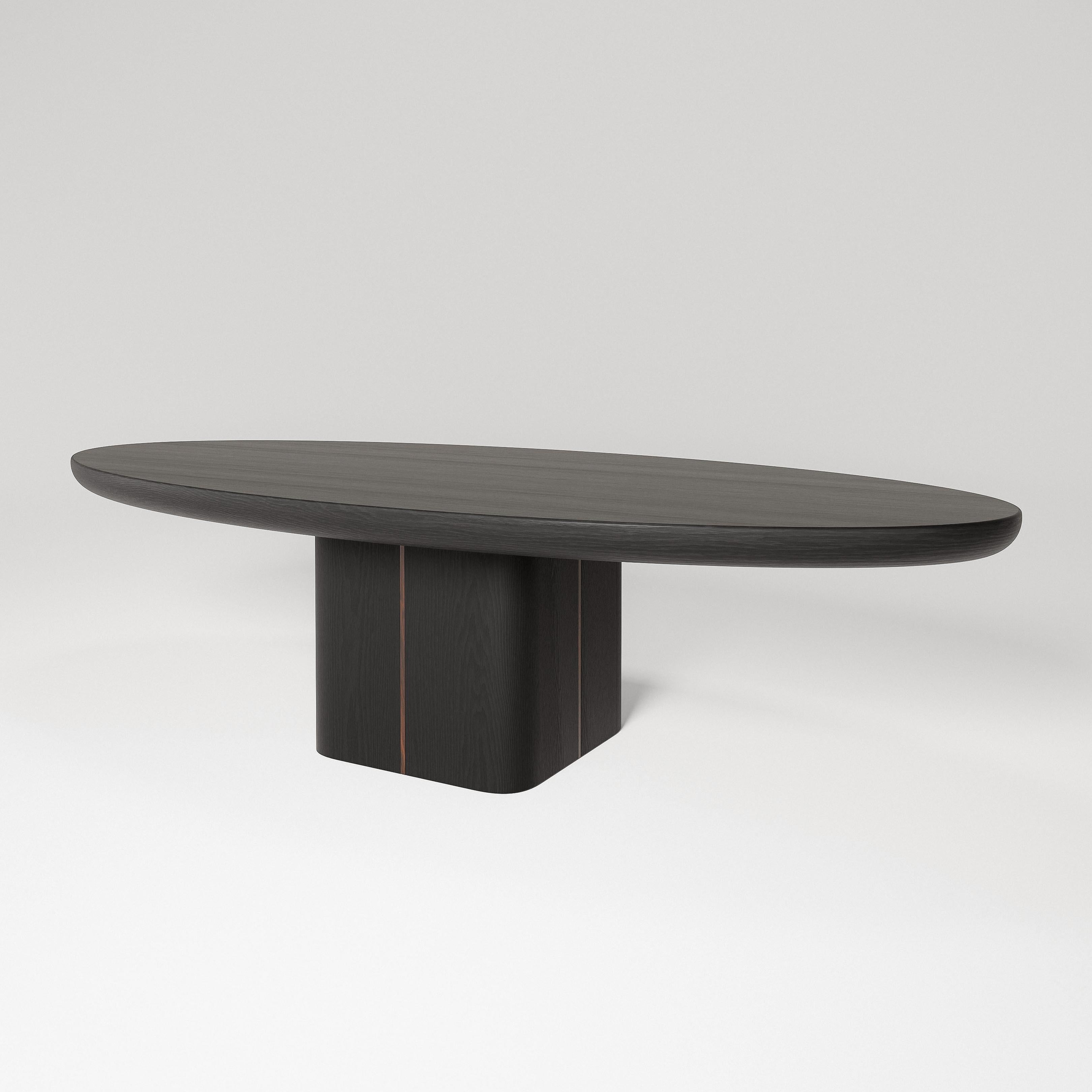 M2 Dining Table by Verena Brausch
Limited Edition of 12
Dimensions: D 130 x W 290 x H 75 cm.
Materials: Black oak.

Verena Brausch brings new energy and singularity of purpose. Her primary motivation comes from her desire to create a better world