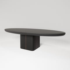 M2 Dining Table by Verena Brausch in Black Oak, Post-Modern Design