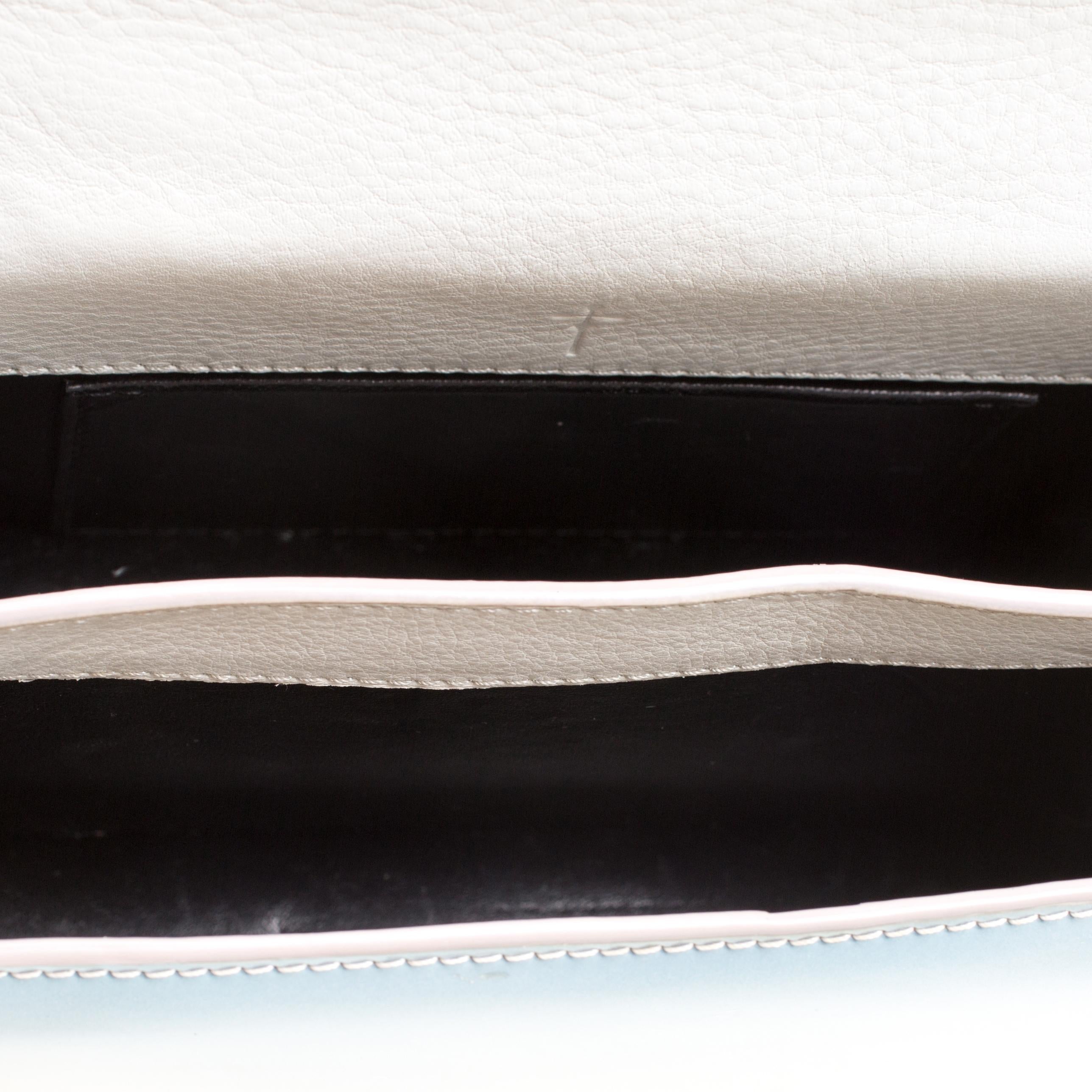 M2Malletier Blue/Peach Ombre Patent Leather Indre Shoulder Bag 2