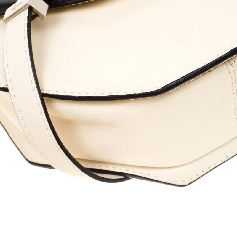 Women's M2Malletier Off-white/Black Leather Amor Fati Crossbody Bag